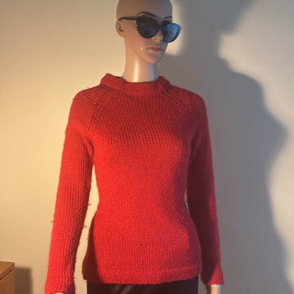 Carolina Herrera Red Wool Sweater XSmall - Picture 5 of 7